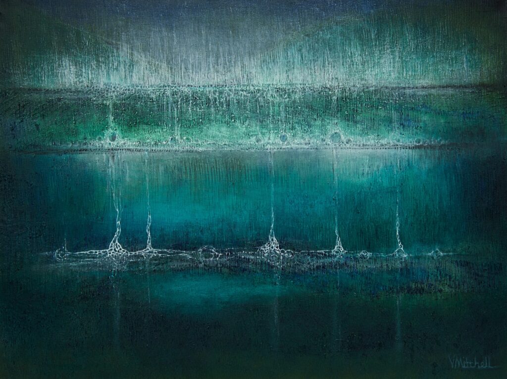 Stalaglights. 24x18. Oil on Canvas.
